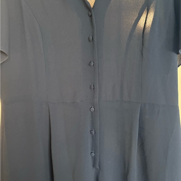 ASOS Design | Tall Short Sleeve Tea Culotte Black Jumpsuit - Picture 6 of 11